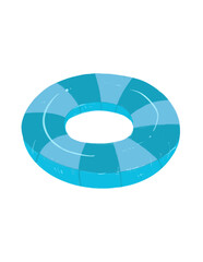 Summer pool floats, blue float, transparent 