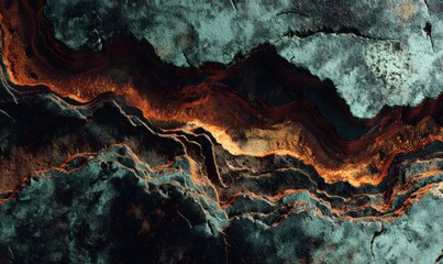 Abstract Volcanic Landscape