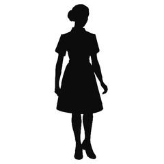 Silhouette einer Krankenschwester