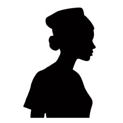 Silhouette einer Krankenschwester