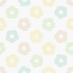 Cute floral seamless pattern with flowers and branches. Wildflower vector illustration in spring or summer. Elegant template for fabric, wallpaper, stationery, wrapping, card, and phone cases.