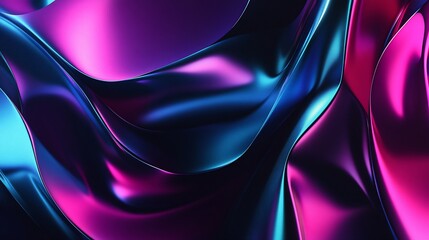 Abstract vibrant flowing fabric