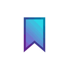Colorful Gradient Bookmark Icon Design  
