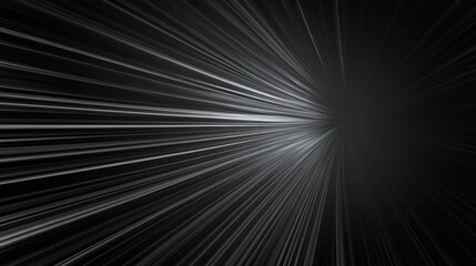 Abstract grayscale lines converging to a dark center, creating a speed or light effect.