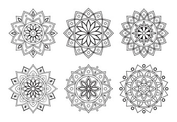 A bundle of intricately detailed and stylish mandala art illustrations, perfect for creating elegant and sophisticated designs.