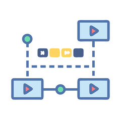 Video Timeframe Marking Icon Set – Timestamp, Editing, and Media Annotation Symbols for Digital Content