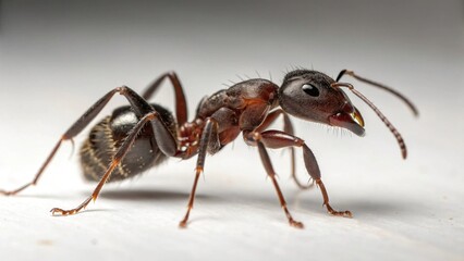 Ant on studio background
