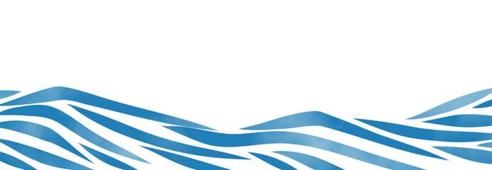 波の水彩イラスト1