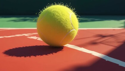 Tennis Ball Silhouette Clean Icon Design for Animation & App Use