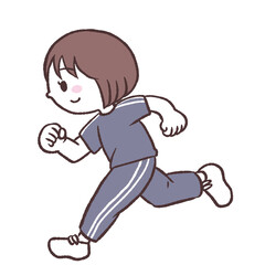 走る人のイラスト