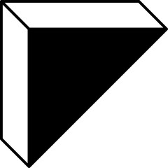 Triangle shapes set. Graphic elements