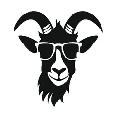 Goat with cool shades