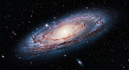 Stunning Spiral Galaxy in Deep Space – Milky Way Universe Background for Astronomy and Science Concepts