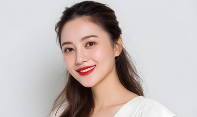 portrait of a young woman, Generative AI