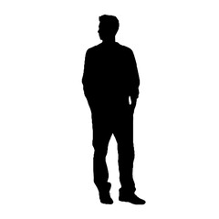 business man silhouette  