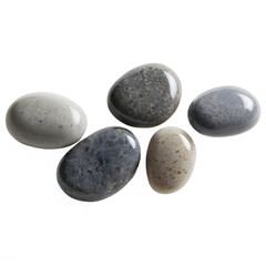 loating Smooth Gray Pebbles – Repeating Zen Stones on Transparent
