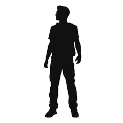 Fototapeta premium silhouette of a man