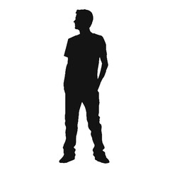 silhouette of a man