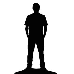 Obraz premium silhouette of a man