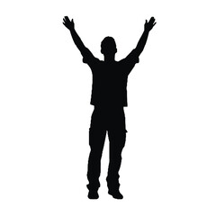 Fototapeta premium silhouette of a man