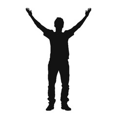 silhouette of a man