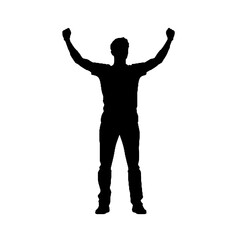 silhouette of a man