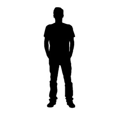 Fototapeta premium silhouette of a man
