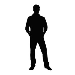Fototapeta premium silhouette of a man