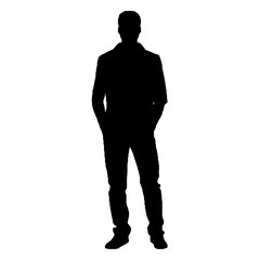 Fototapeta premium silhouette of a man