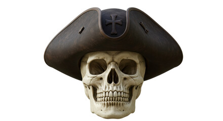 Obraz premium Isolated Pirate Skull with Hat