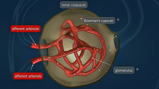 Function of renal corpuscle of nephron