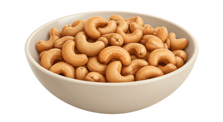 Isolated Bowl of Cashews