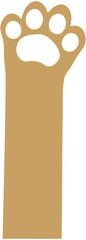 Cat paw line icon
