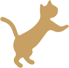 Cute cat silhouette