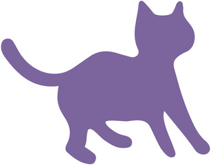 Cute cat silhouette 