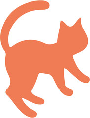 Cute cat silhouette