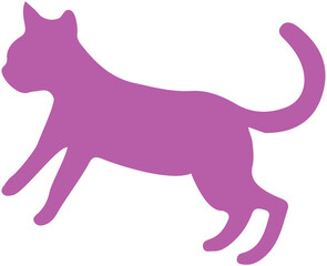 Cute cat silhouette 