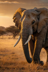 Fototapeta premium elephant in Aftica