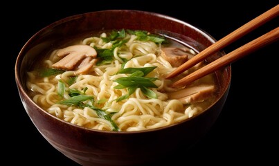 A bowl of ramen noodles, Generative AI