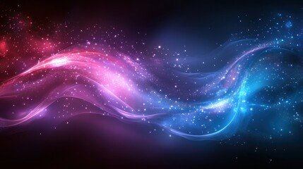 Cosmic Nebula: A Symphony of Pink and Blue