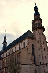 
La façade nord de l’Eglise des Jésuite à Molsheim en Alsace
