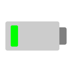 Low Battery Vector Flat Icon Design