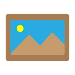 Picture Vector Flat Icon Design