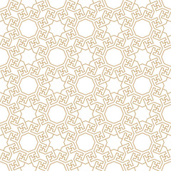 Seamless geometric abstract pattern with a Chinese style