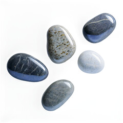 loating Smooth Gray Pebbles &ndash; Repeating Zen Stones on Transparent