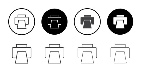 Printer icon Symbol line set