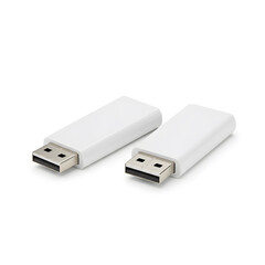 Two white usb c cables highlighting compact design and modern technology