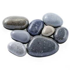 loating Smooth Gray Pebbles &ndash; Repeating Zen Stones on Transparent
