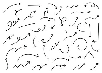 Set of arrow icons, direction