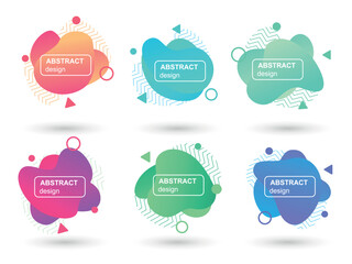 set of stickers labels tags